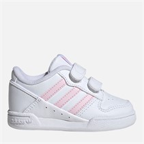 adidas Originals Infant Girls Team Court 2.0 STR Trainers Cloud White/Clear Pink/Cloud White