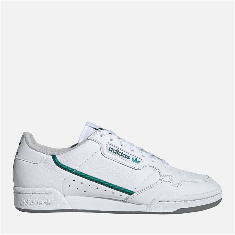 adidas Originals Mens Continental 80 Trainers Cloud White/Glory Green/Collegiate Green