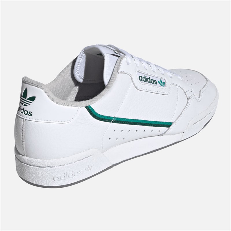 adidas Originals Mens Continental 80 Trainers Cloud White/Glory Green/Collegiate Green