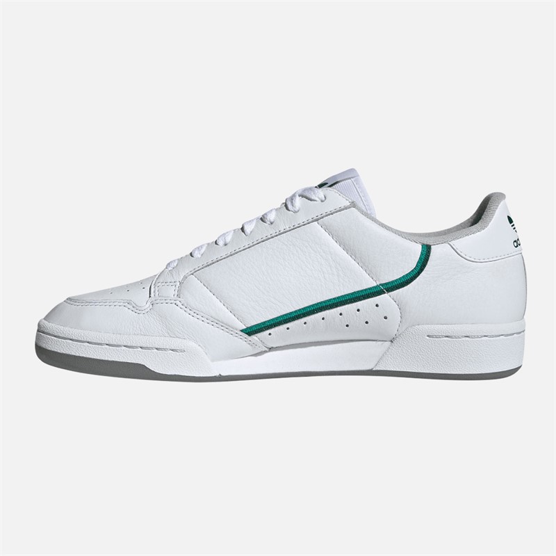 adidas Originals Mens Continental 80 Trainers Cloud White/Glory Green/Collegiate Green
