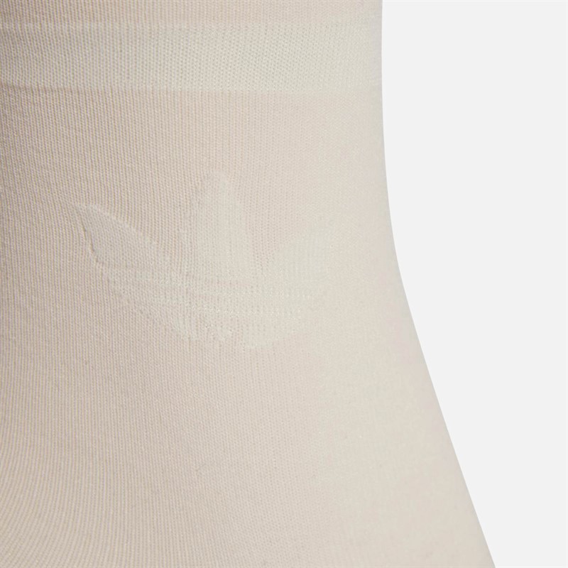 adidas Originals Womens Collective Power Mid Cut Three Pack Crew Socks Beige/White/Wonder Quartz