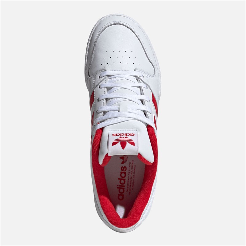 adidas Originals Team Court 2.0 STR Trainers Cloud White/Better Scarlet/Cloud White