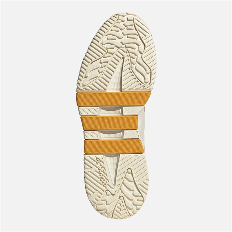 adidas Originals Mens Niteball Trainers Off White/Preloved Yellow/Cream White