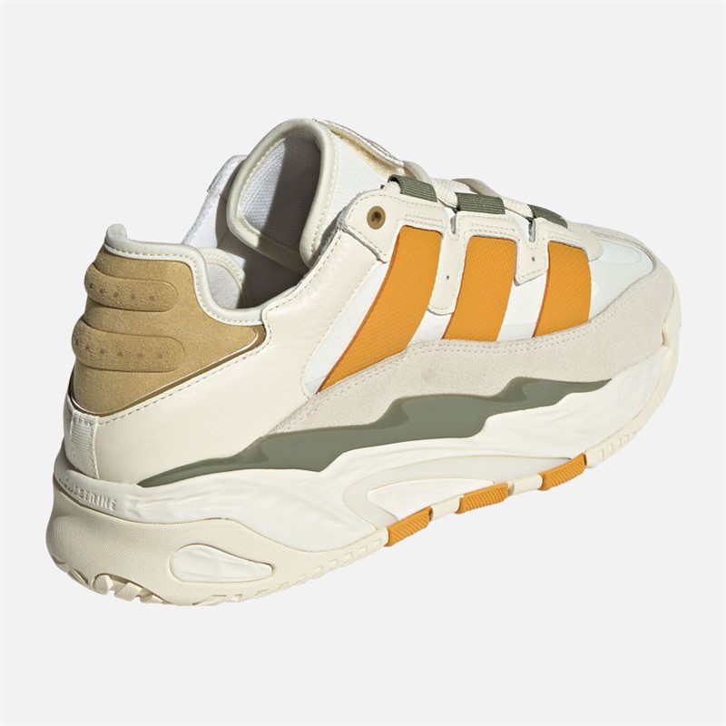 adidas Originals Mens Niteball Trainers Off White/Preloved Yellow/Cream White