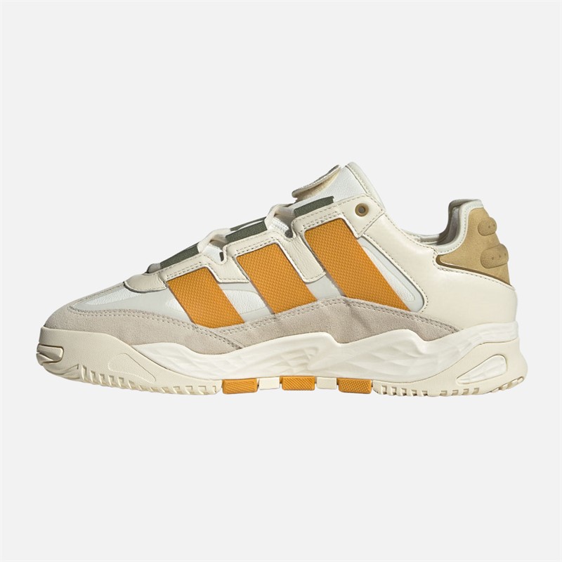 adidas Originals Mens Niteball Trainers Off White/Preloved Yellow/Cream White