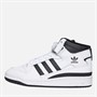 adidas Originals Junior Forum Mid Trainers Cloud White/Core Black/Cloud White