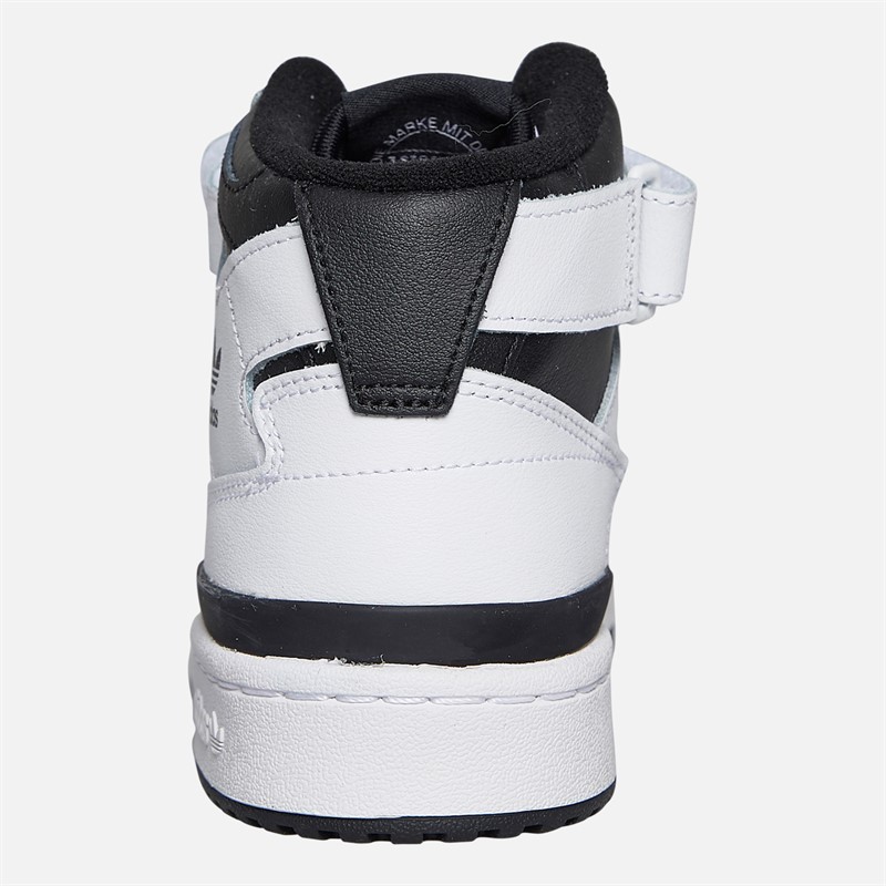 adidas Originals Junior Forum Mid Trainers Cloud White/Core Black/Cloud White