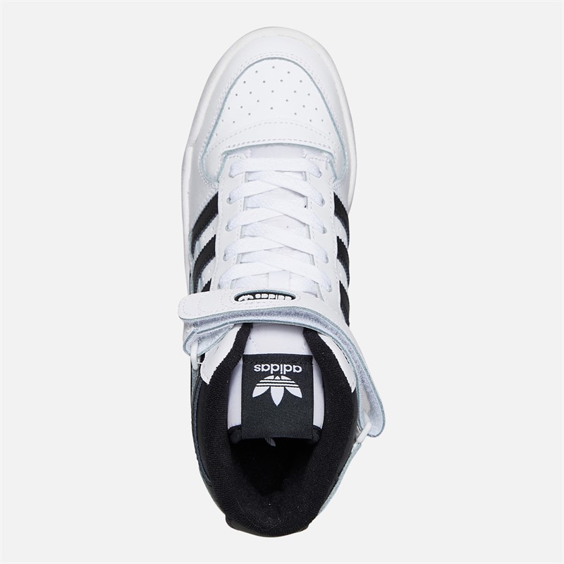 adidas Originals Junior Forum Mid Trainers Cloud White/Core Black/Cloud White