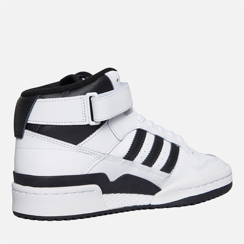 adidas Originals Junior Forum Mid Trainers Cloud White/Core Black/Cloud White