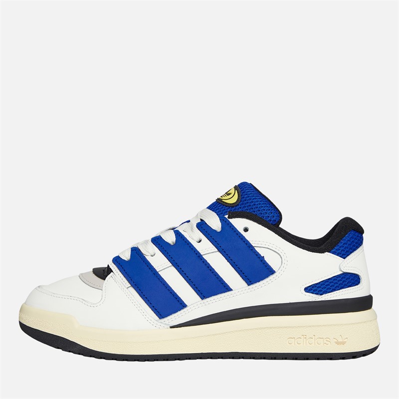 adidas Originals Mens Forum2000 Trainers Off White/Semi Lucid Blue/Easy Yellow