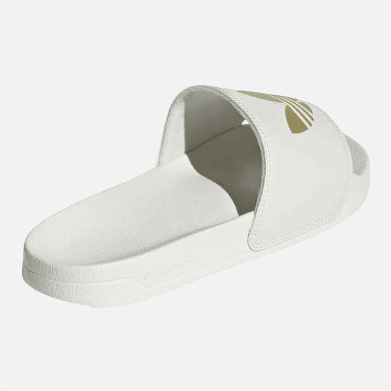 adidas Originals Womens Adilette Lite Sliders Ivory/Gold Metallic/Ivory