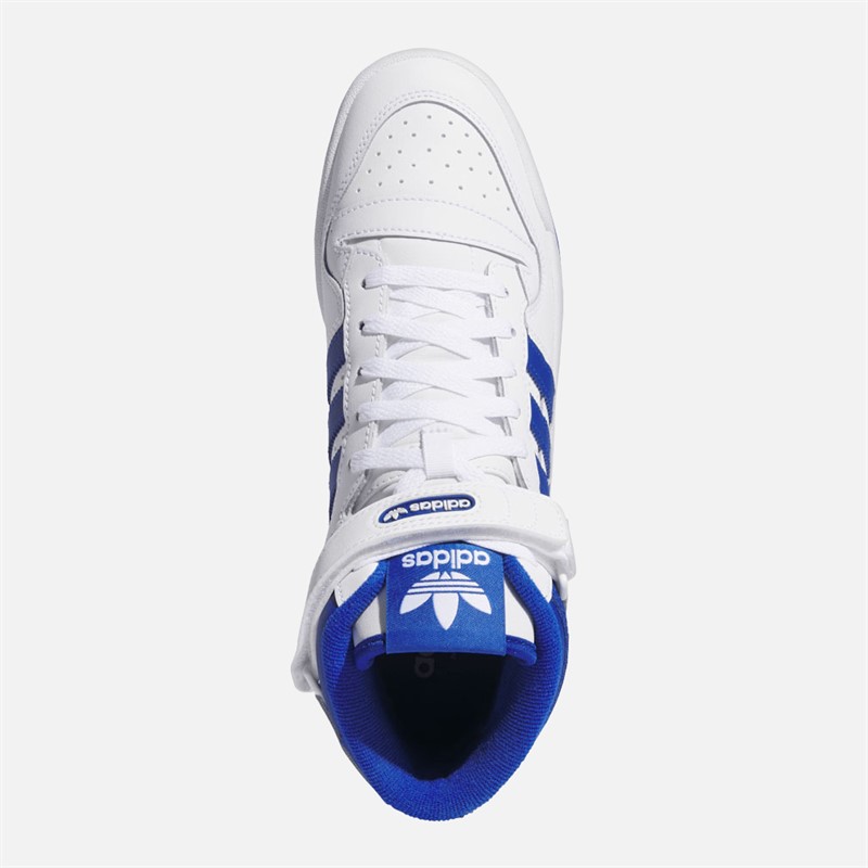 adidas Originals Mens Forum Mid Trainers Cloud White/Royal Blue/Cloud White