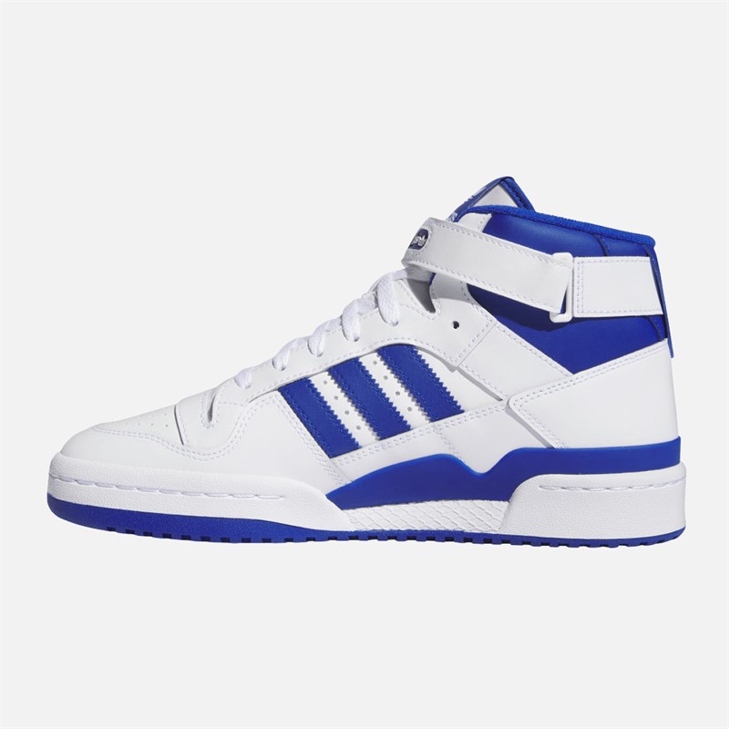 adidas Originals Mens Forum Mid Trainers Cloud White/Royal Blue/Cloud White
