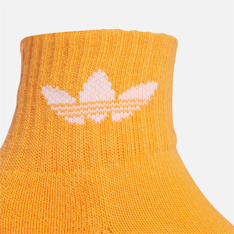adidas Originals Infant Girls Anti-Slip Two Pack Socks Haze Coral/Real Gold
