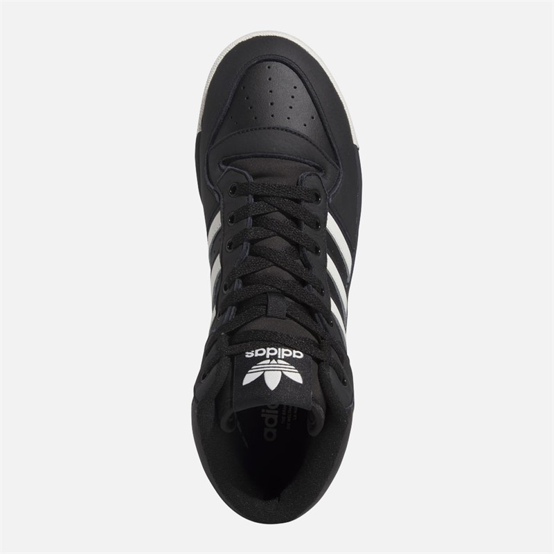 adidas Originals Mens Rivalry Mid Trainers Core Black/Cloud White/Core Black