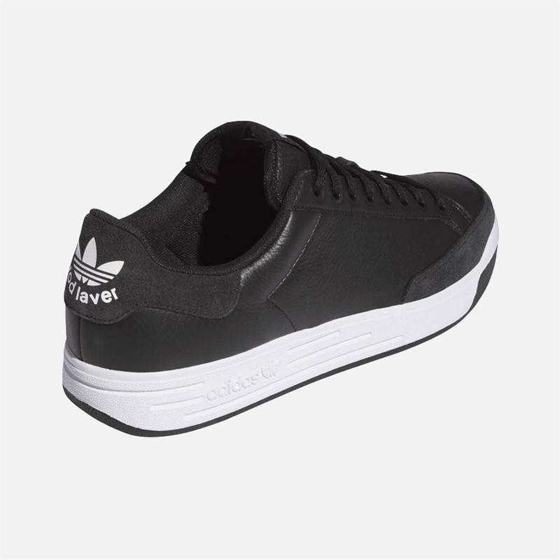 adidas Originals Mens Classic Rod Laver Trainers Core Black/Core Black/Cloud White