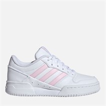 adidas Originals Junior Girls Team Court 2.0 Str Trainers Cloud White/Clear Pink/Cloud White