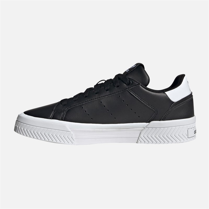 adidas Originals Womens Court Tourino Trainers Core Black/Core Black/Cloud White