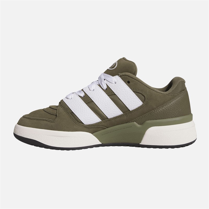 adidas Originals Mens Forum2000 Trainers Olive Strata/Cloud White/Cloud White
