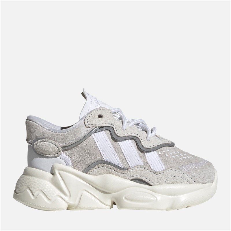 adidas Originals Infant Ozweego Trainers Crystal White/Cloud White/Off White