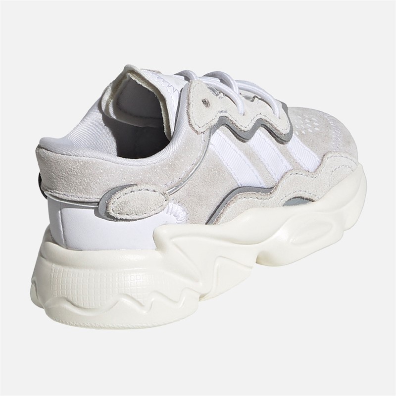 adidas Originals Infant Ozweego Trainers Crystal White/Cloud White/Off White