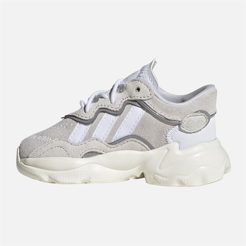 adidas Originals Infant Ozweego Trainers Crystal White/Cloud White/Off White