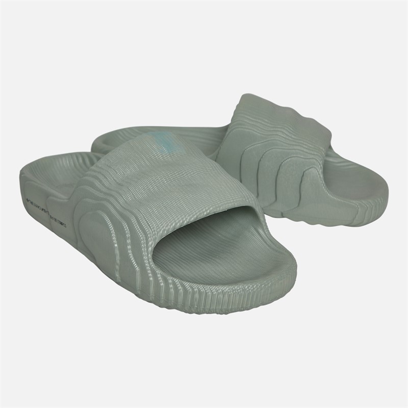 adidas Originals Adilette 22 Sliders Sliver Green/Sliver Green/Core Black