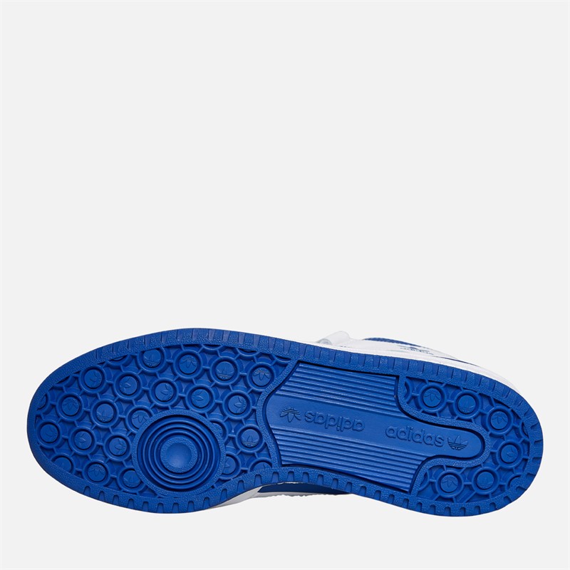 adidas Originals Junior Forum Mid Trainers Cloud White/Royal Blue/Cloud White