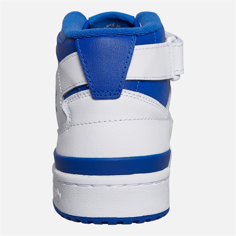 adidas Originals Junior Forum Mid Trainers Cloud White/Royal Blue/Cloud White