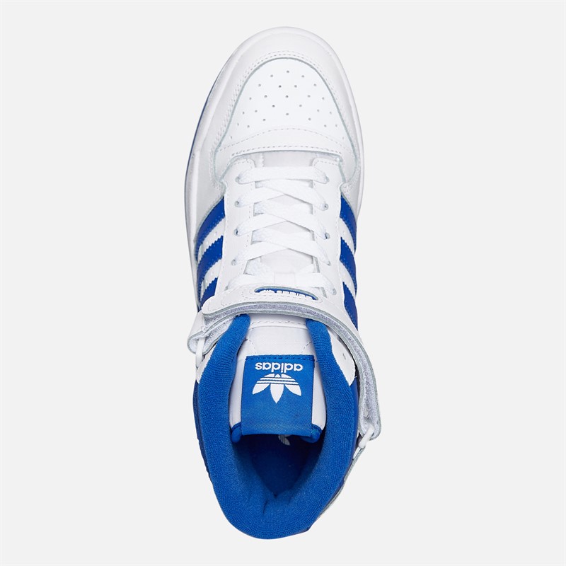 adidas Originals Junior Forum Mid Trainers Cloud White/Royal Blue/Cloud White