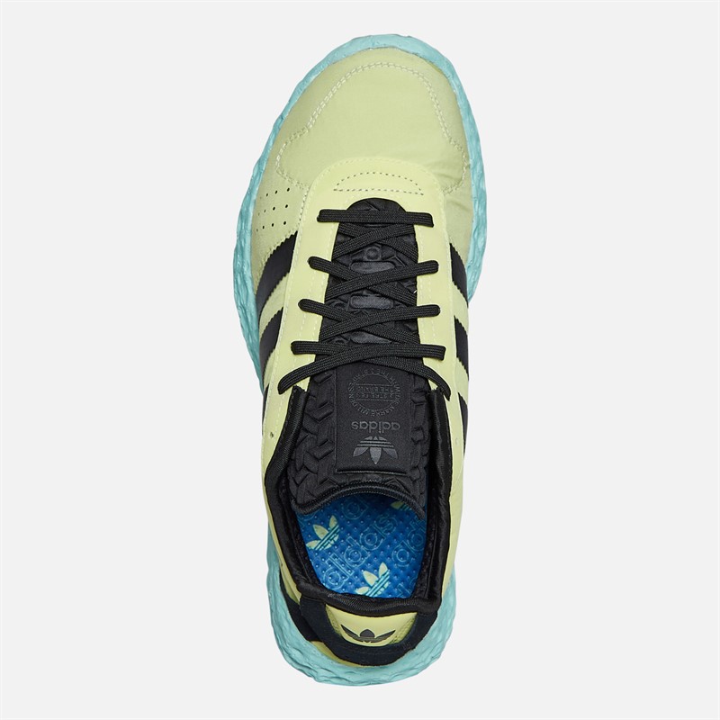 adidas Originals Mens Zponge Trainers Ice Yellow/Core Black/Focus Blue Ice Yellow / Core Black / Focus Blue