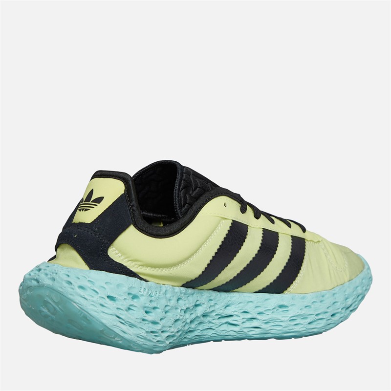 adidas Originals Mens Zponge Trainers Ice Yellow/Core Black/Focus Blue Ice Yellow / Core Black / Focus Blue
