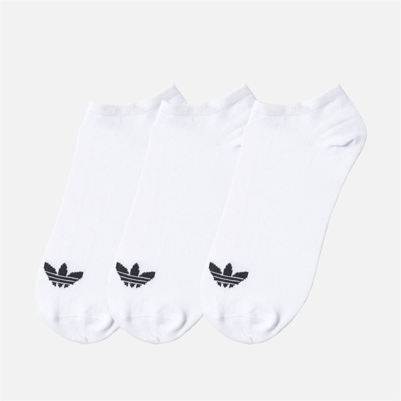 adidas Originals Trefoil Liner Three Pack No Show Socks White/White/Black