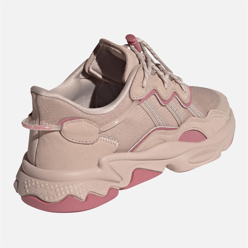 adidas Originals Womens Ozweego Trainers Wonder Taupe/Pink Strata/Wonder Taupe