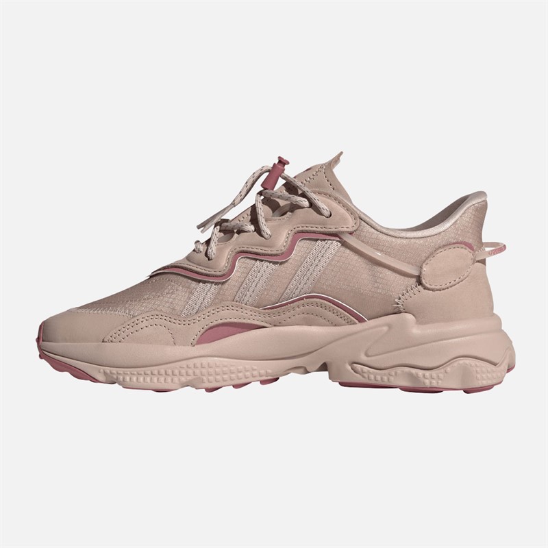 adidas Originals Womens Ozweego Trainers Wonder Taupe/Pink Strata/Wonder Taupe