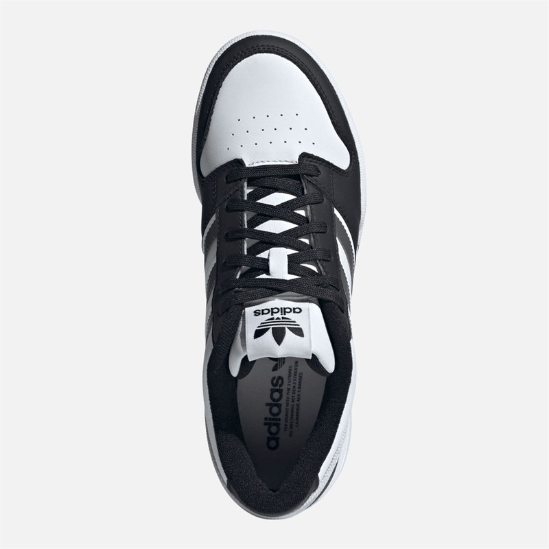 adidas Originals Mens Team Court 2.0 STR Trainers Core Black/Grey Five/Cloud White