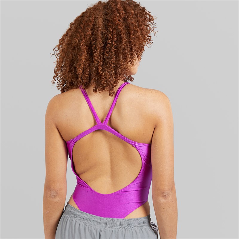 adidas Originals Womens 3-Stripes Adicolor Bodysuit Purple Burst