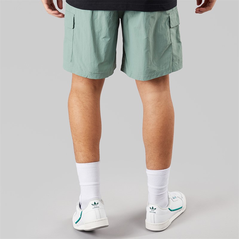 adidas Originals Herre Trefoil Essentials Vævede Shorts Silver Green
