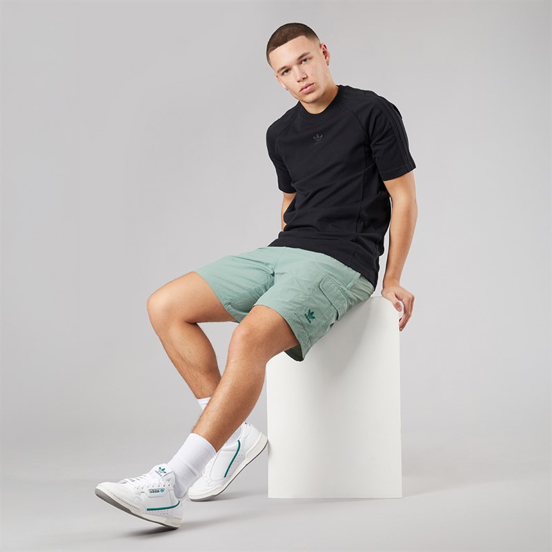 adidas Originals Herre Trefoil Essentials Vævede Shorts Silver Green