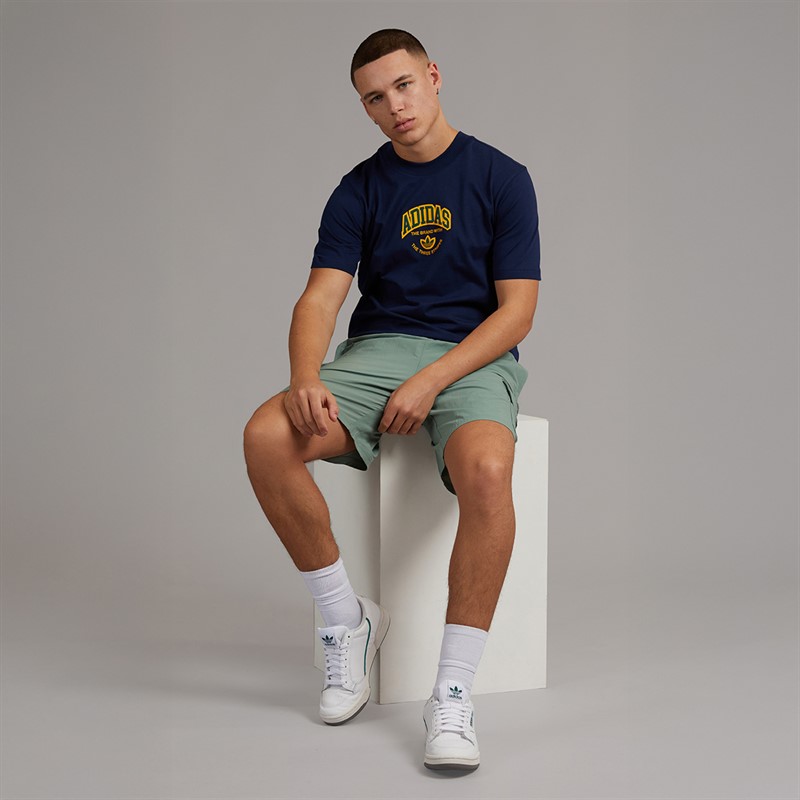 adidas Originals Mens Varsity Graphic T-Shirt Night Indigo