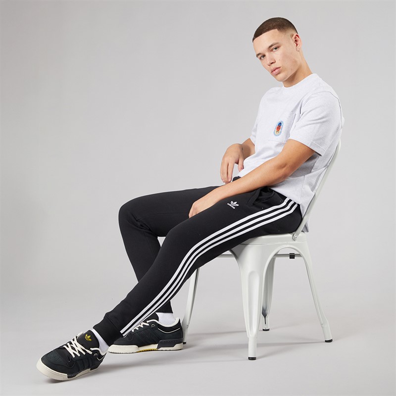 adidas Originals Mens Adicolor Classics 3-Stripes Joggers Black