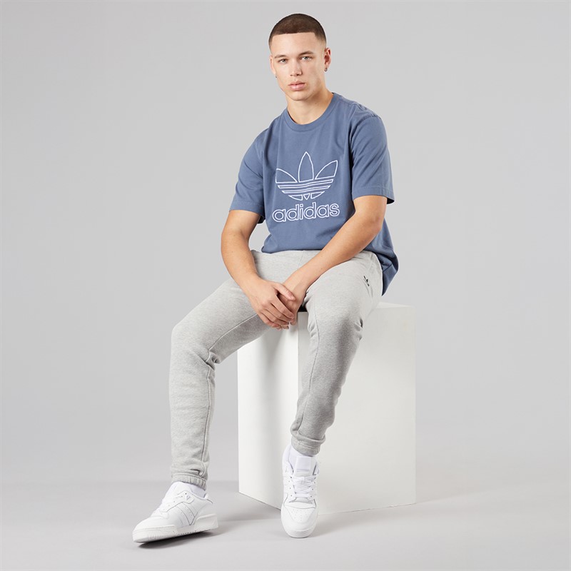 adidas Originals Mens Adicolor Outline Trefoil T-Shirt Preloved Ink