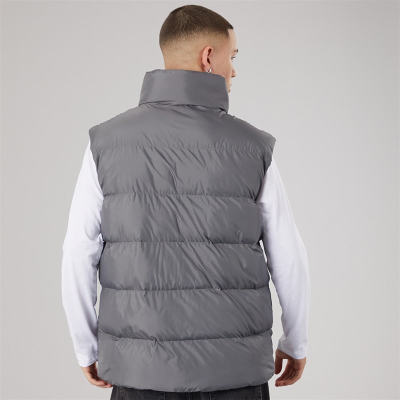 adidas Originals Mens Oversized Puffer Vest Grey Four