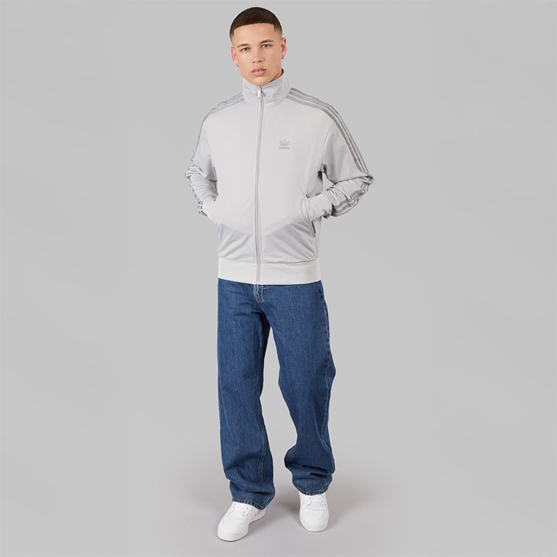 adidas Originals Mens Adicolour Firebird Track Top Grey Two