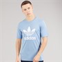 adidas Originals Mens Adicolor Classics Trefoil T-Shirt Ambient Sky/White