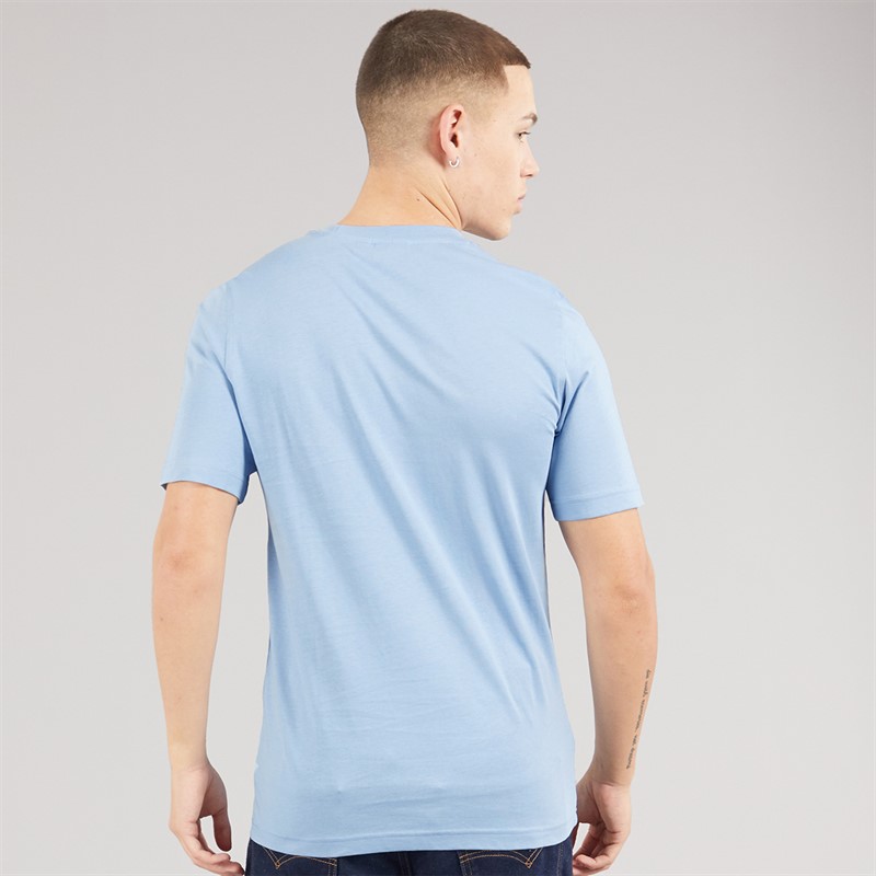 adidas Originals Mens Adicolor Classics Trefoil T-Shirt Ambient Sky/White