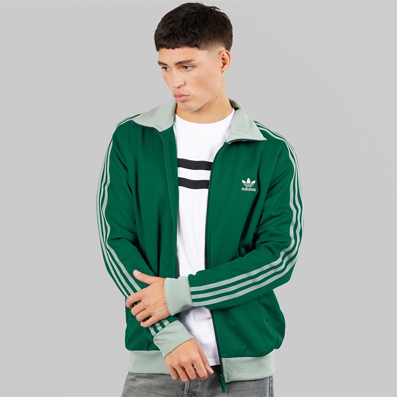 adidas Originals Mens Adicolor Classics Beckenbauer Track Top Collegiate Green/Silver Green