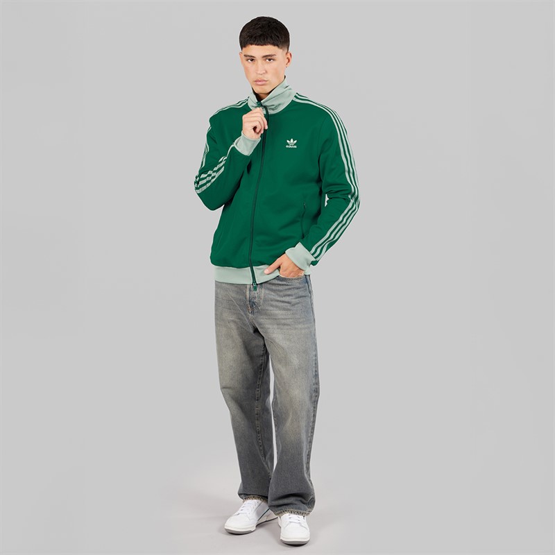 adidas Originals Mens Adicolor Classics Beckenbauer Track Top Collegiate Green/Silver Green