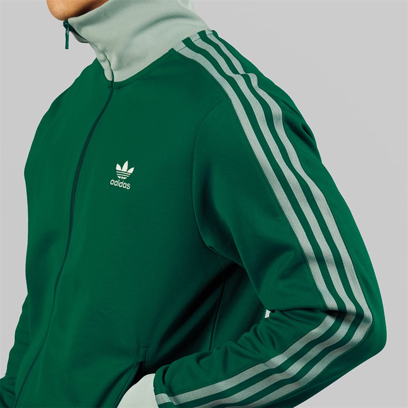 adidas Originals Mens Adicolor Classics Beckenbauer Track Top Collegiate Green/Silver Green