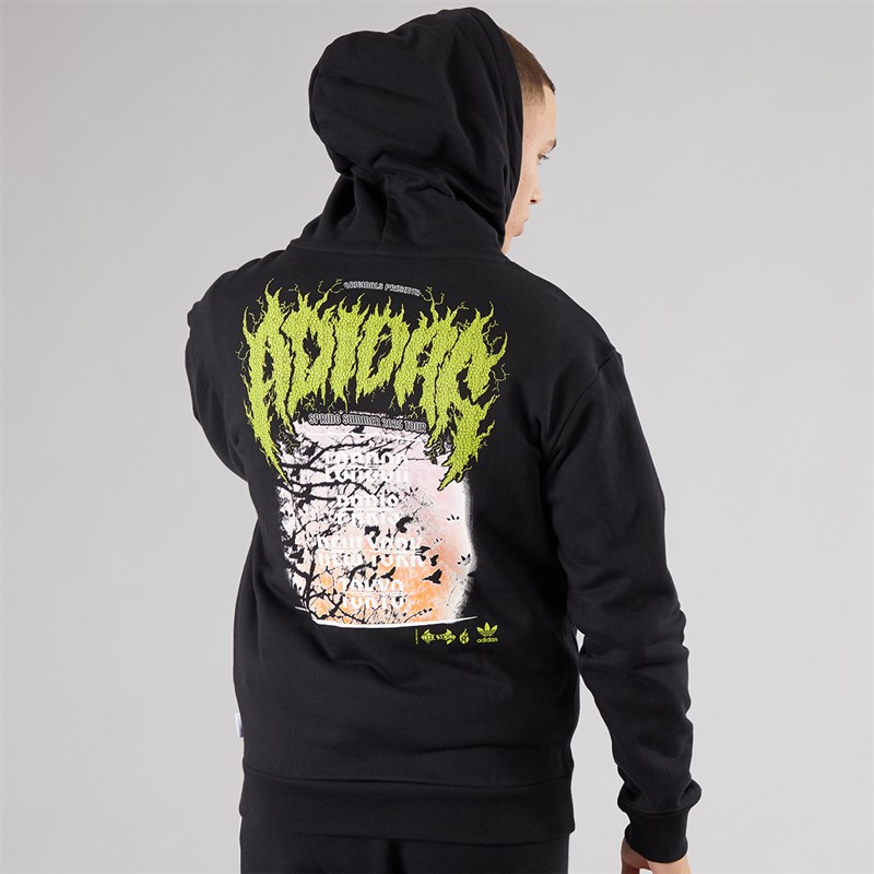 adidas Originals Mens Death Metal Hoodie Black